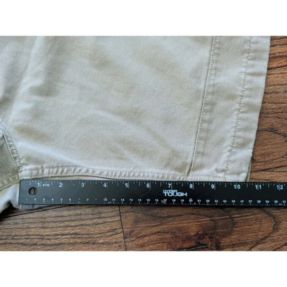Vtg Abercrombie & Fitch‎ Shorts Sz 32 Khaki Canvas Carpenter Distressed USA Made